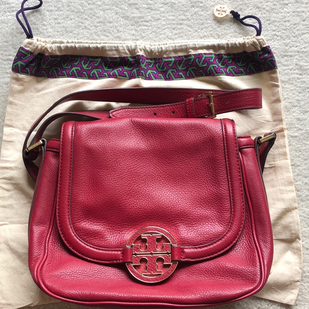 Tory Burch Red Amanda Crossbody 100 Authentic